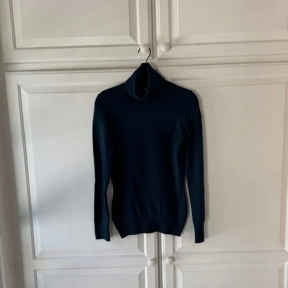 Women's French Connection Blue Turtleneck Sweater - Picture 2 of 4